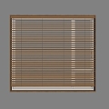 New Chinese-style Venetian Blinds Roller Blinds 3d model