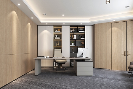 Modern Office General Manager Room 3d model