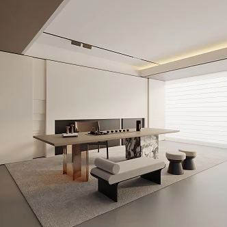 Modern Tea Room 3d model