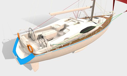 Modern Speedboat 3d model