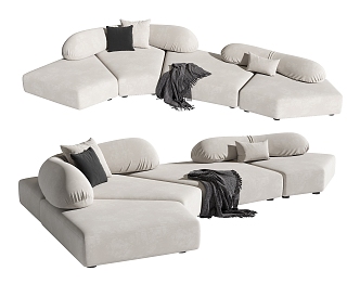 Modern Edra Rock Sofa 3d model