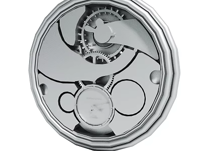 Intricate Mechanical Gear Mechanism With Precision Metal Components And Rotating Parts 3d model