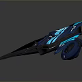 Futuristic Blue Mechanical Device With Sleek Design Glowing Lines And Geometric Shapes