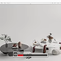 Modern coffee table 3d model