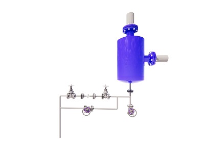 Condensate separator in steam distribution line 3d model