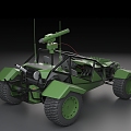 Sci-fi car off-road vehicle chariot 3d model