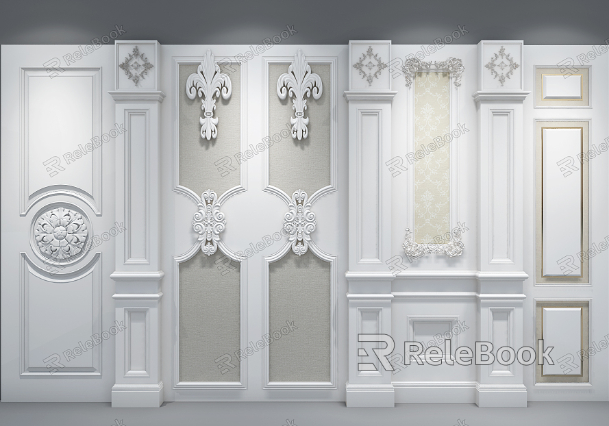 European style wall panel model