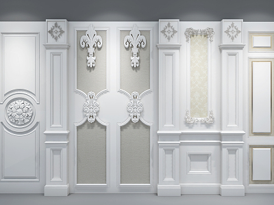 European style wall panel model