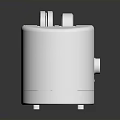 Two Compact Electronic Devices With Black And White Simple Design For Desktop Use