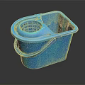 Modern Mop Bucket Mop Bucket Mop Automatic Drying Mop Bucket Mop Bucket Mobile Mop Drying Bucket Mop 3d model