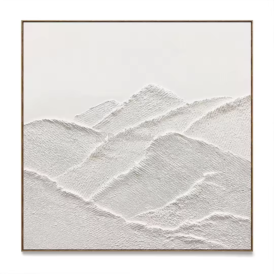 Texture Hanging Paintings 3d model