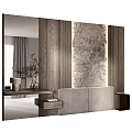 Sleek Modern Entryway Console Table And Side Cabinet With Wooden Finish And Storage Space