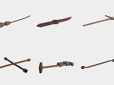 Various Hardware Tools Collection Featuring Hammers Wrenches Pliers And Screwdrivers 3d model