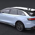 Sleek White Volkswagen Electric Wagon With Black Roof And Modern Styling