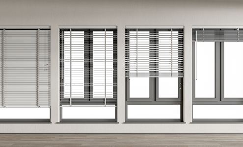 Modern venetian blinds venetian blinds combination 3d model