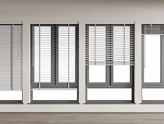 Modern venetian blinds venetian blinds combination 3d model