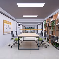 Modern Building Materials Center Exterior With Colorful Geometric Decorations And Glass Windows