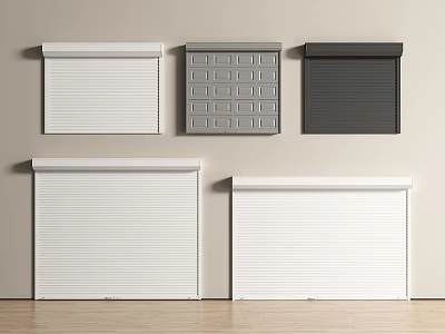 Modern Security Doors Collection With Various Designs And Colors On 3d model