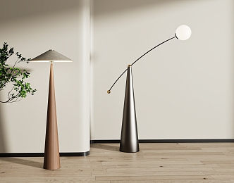 Floor lamp combination 3d model