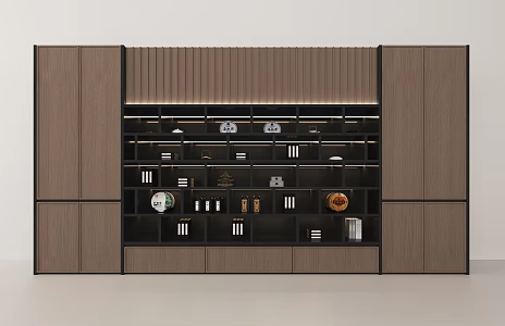 Modern Bookcase Modern Minimalist Display Cabinet Modern Decorative Cabinet 3d model