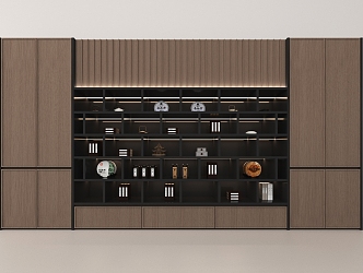 Modern Bookcase Modern Minimalist Display Cabinet Modern Decorative Cabinet 3d model