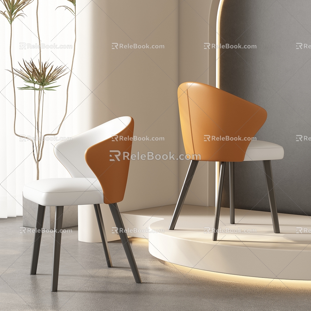 Dining Chair Leisure Chair 3d model