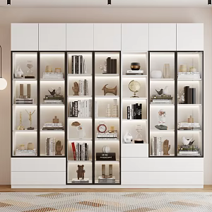Modern wardrobe decorations 3d model