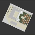 Modern Terraced Building With Yellow Facade Multi Level Green Roof Terraces