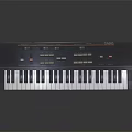 Electronic Keyboard Instrument With Full Size Keys And Control Panel 3d model