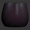 Elegant Round Purple Ceramic Jar For Home Storage And Decor 3d model