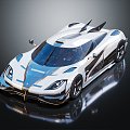 Modern sports car Super Running Super sports car High-end sports car 3d model