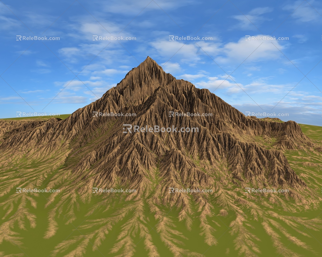 Mountain Range Forest Forest Mountain Peak Mountain Forest Mountain Ridge Geology and Geomorphology Guilin Mountains Gorge Valley Terrain Coster Western Region 3d model