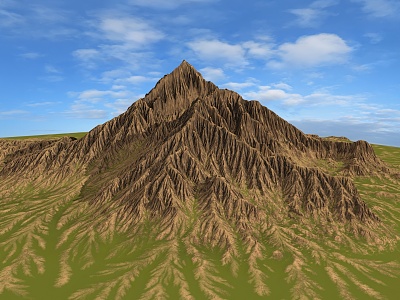 Mountain Range Forest Mountain Peak Mountain Forest Mountain Ridge Geology and Geomorphology Guilin Mountains Gorge Valley Terrain Coster Western Region 3d model