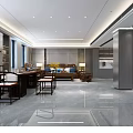 Modern Office Interior Design With Glass Partition Large Windows And Conference Furniture