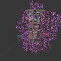 Industrial Plant With Large Storage Tanks Factory Buildings And Green Surroundings Layout