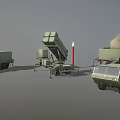 Advanced Military Weapon System With Missile Launcher Radar And Support Vehicles