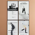 Lightbox Displays With Invitation Designs Event Dates And Promotional Content