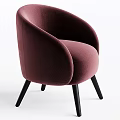 Light Gray Upholstered Accent Chair With Curved Armrests Black Legs Modern Design
