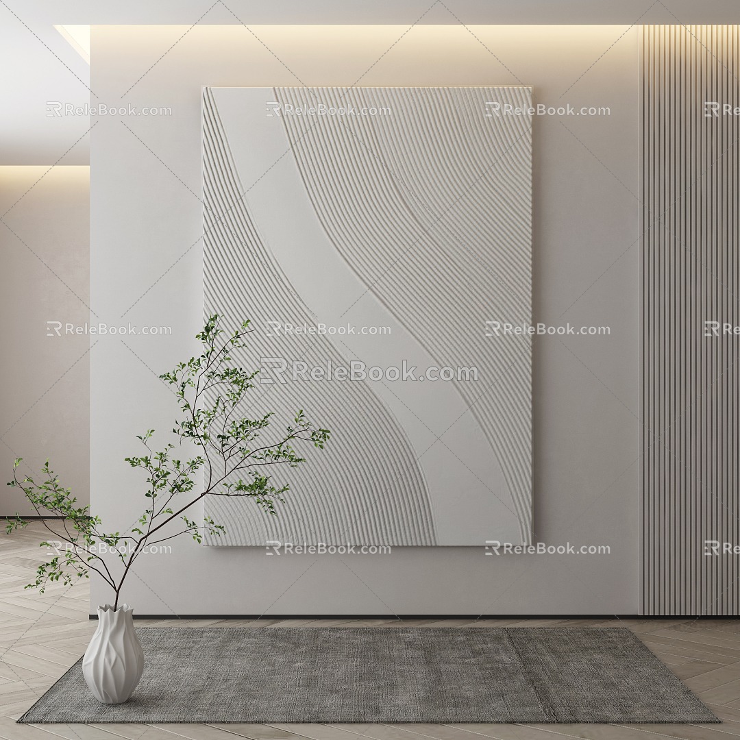 modern decorative painting 3d model