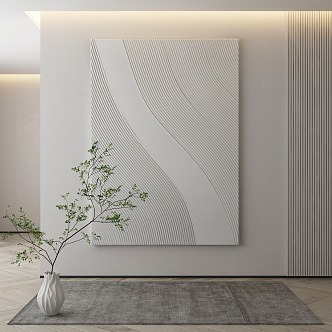 modern decorative painting 3d model