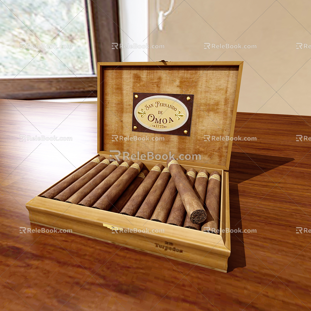 Modern cigars 3d model