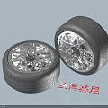Lamborghini High Performance Tires With Silver Alloy Spoke Design Stylish Wheels
