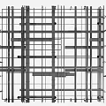 Structural Metal Pipe Layout Featuring Grid Design And Multiple Arrangements