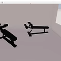 Black Adjustable Fitness Benches With Ergonomic Design For Home Gym Workout Equipment