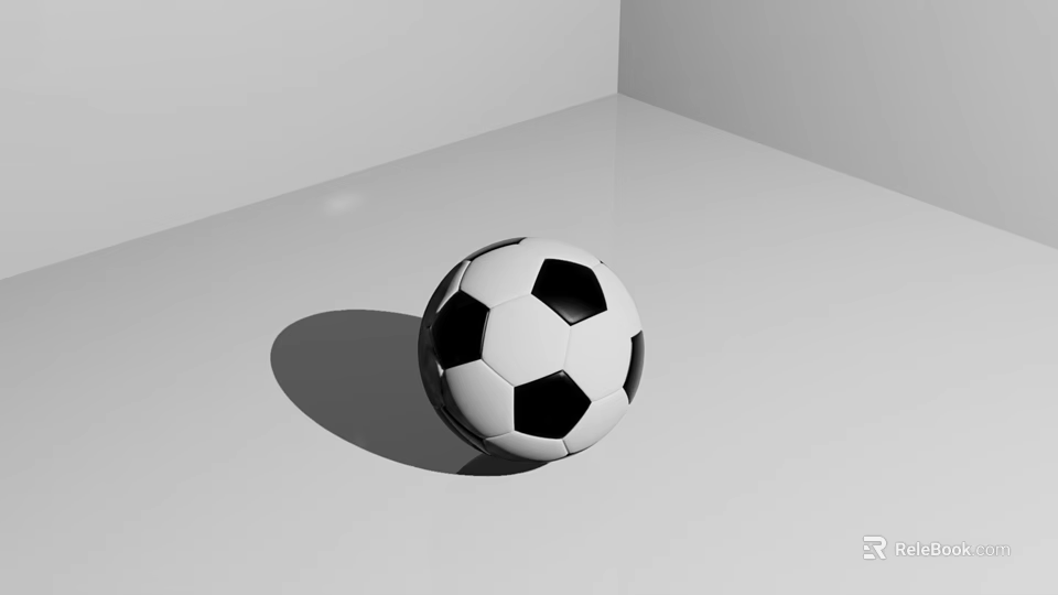 Classic Black And White Soccer Ball High Quality Sports Equipment For Training And Matches 3d model 