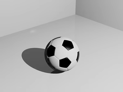 Classic Black And White Soccer Ball High Quality Sports Equipment For Training And Matches 3d model