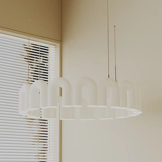 Modern chandelier 3d model