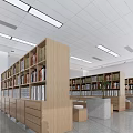 Modern Library 3d model