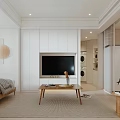 Modern Apartment Interior Featuring Laundry Zone Glass Dividers And Dining Area