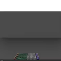 Colorful Mechanical Keyboard Keycaps Arranged Neatly in Green Gray Purple Red